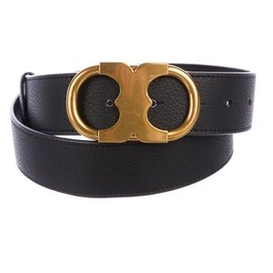 CELINE STYLE VINTAGE BRASS BUCKLE BELT
